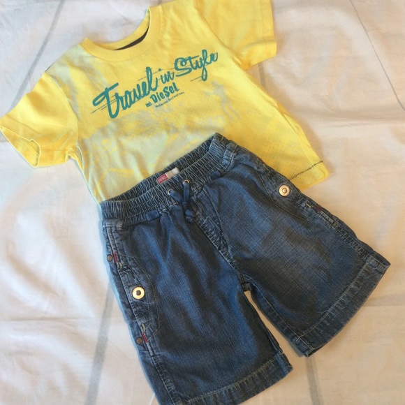 DIESEL Top Denim Shorts 2-Piece Bundle 2 - Picture 6 of 6